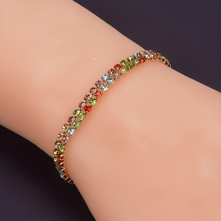Exquisite Dual Rhinestone Bracelet