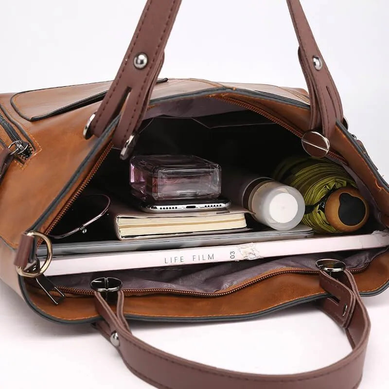 Bolso de Hombro de Cuero Maelis