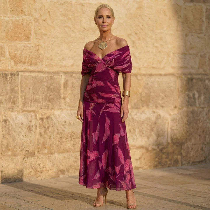Celeste - Elegant Leaf Dress