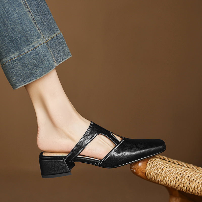 Dessa - Genuine Leather Mules