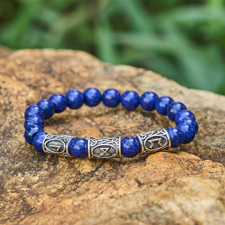 Rune Crystal Beaded Bracelet