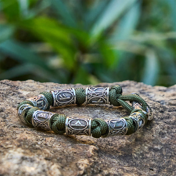 Rune Axe Braided Bracelet