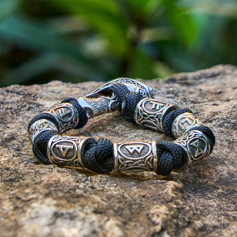 Rune Axe Braided Bracelet