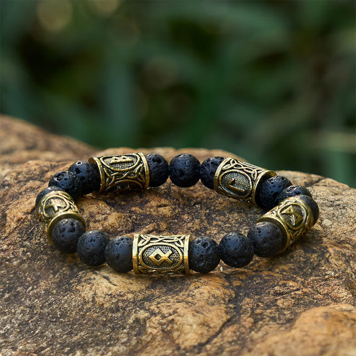 Rune Stone Beaded Bracelet