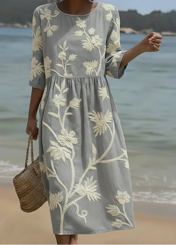 Casual Women's Floral Print Dress