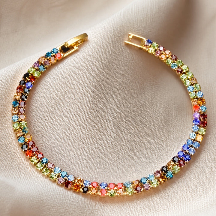 Exquisite Dual Rhinestone Bracelet