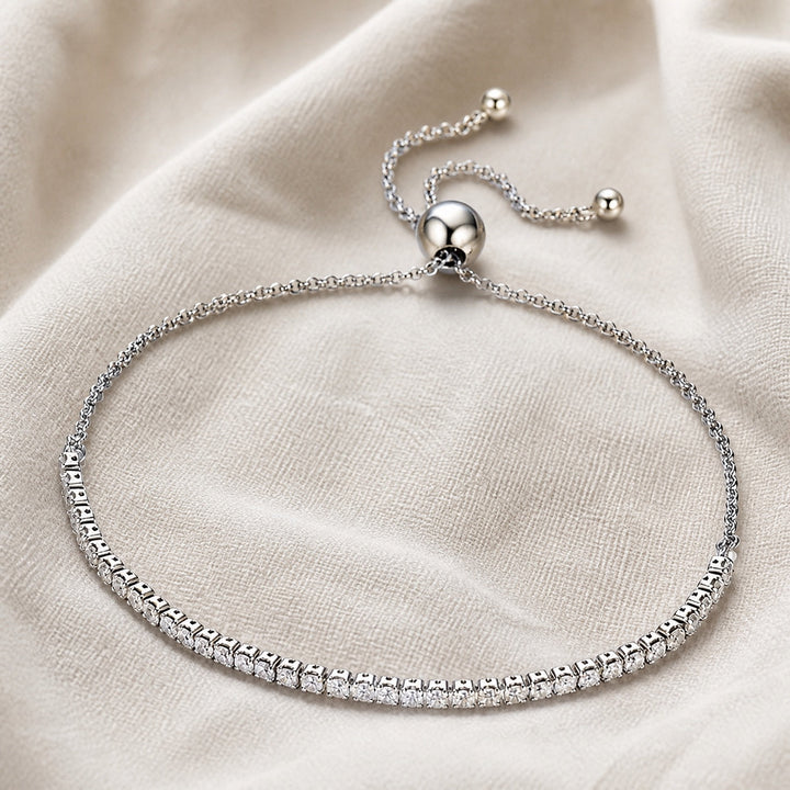 Sterling Moissanite Tennis Bracelet