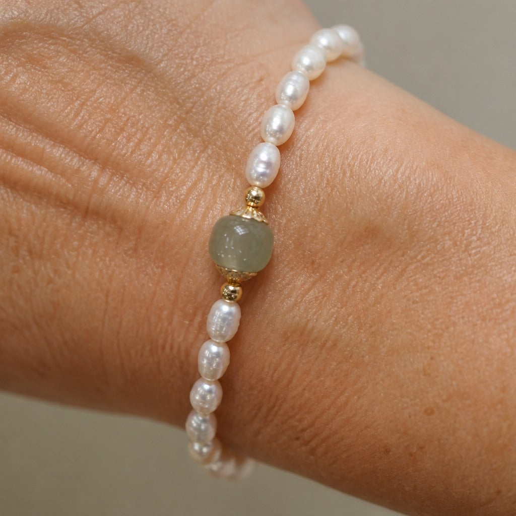 Jade Imperial Pearl Bracelet