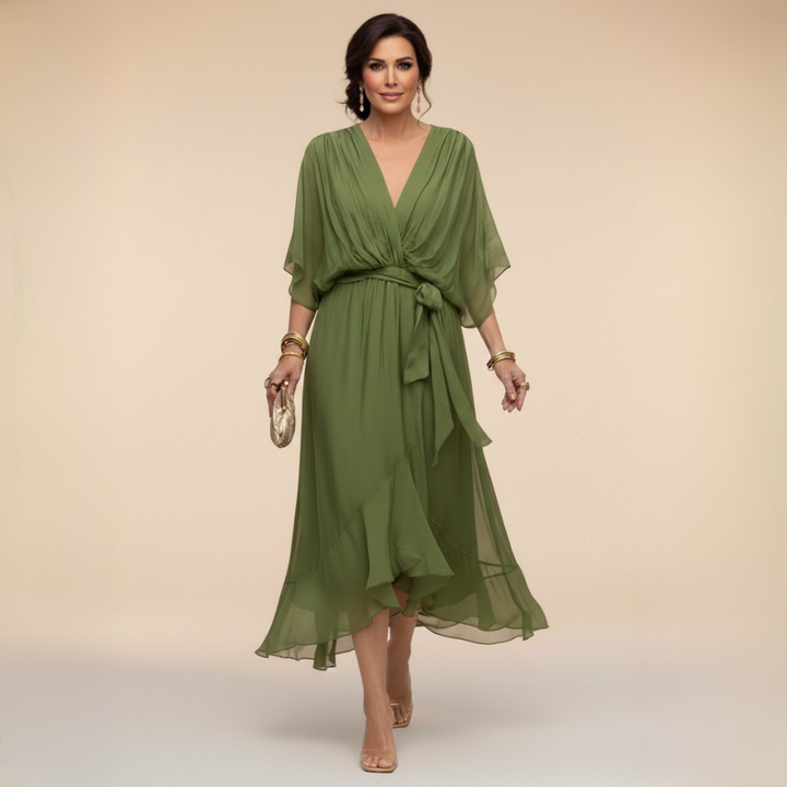 Monica™ - V-neck dress