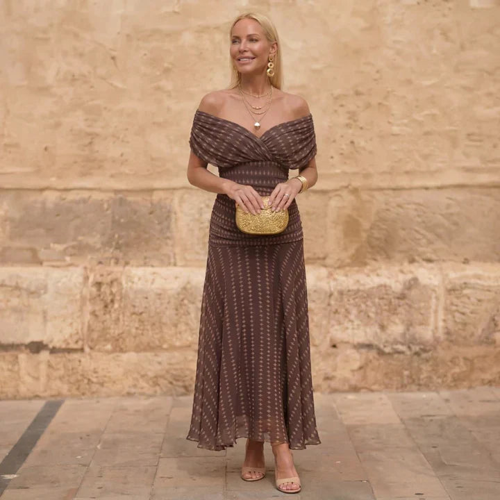 Sienna - Geometric Flow Dress