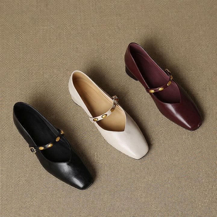 Zyra - Genuine Leather Flats