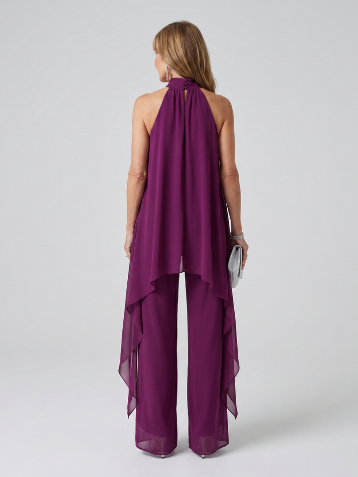 Bearim™ - Halter Neck Asymmetric Tunic Set