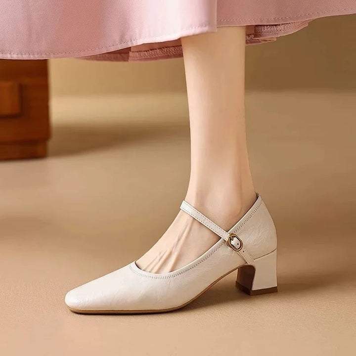 Bella - Genuine Leather Heels