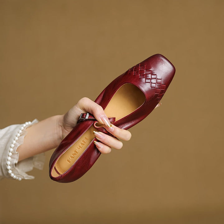 Verity - Square-Toe Mary Jane Flat