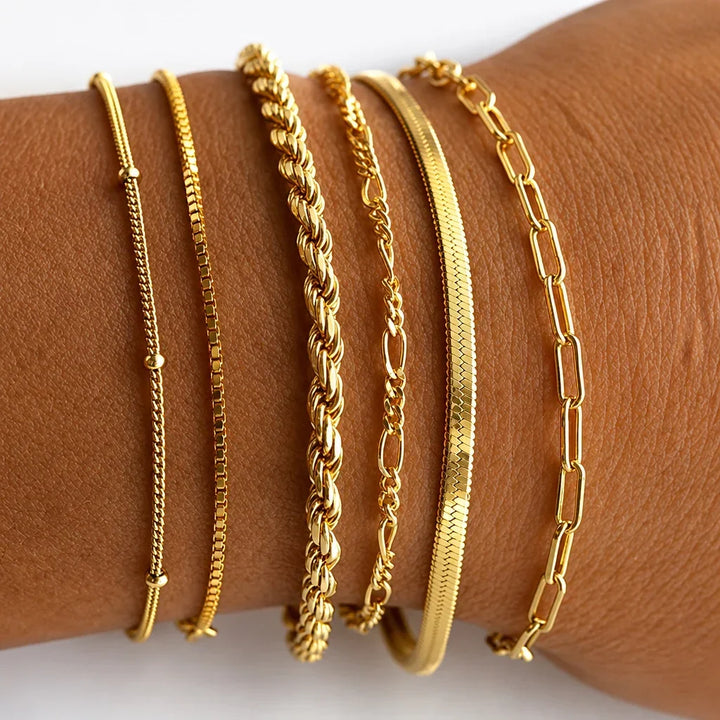 Isabella Vernetta Gold Bracelet Set