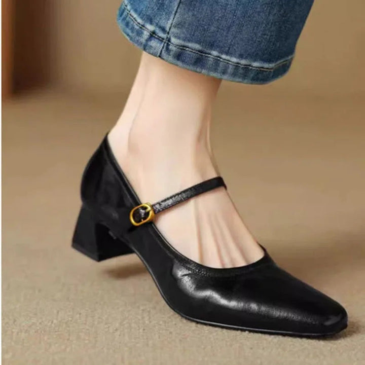 Bella - Genuine Leather Heels
