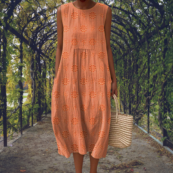 Kate™ – Elegant sleeveless dress with pockets