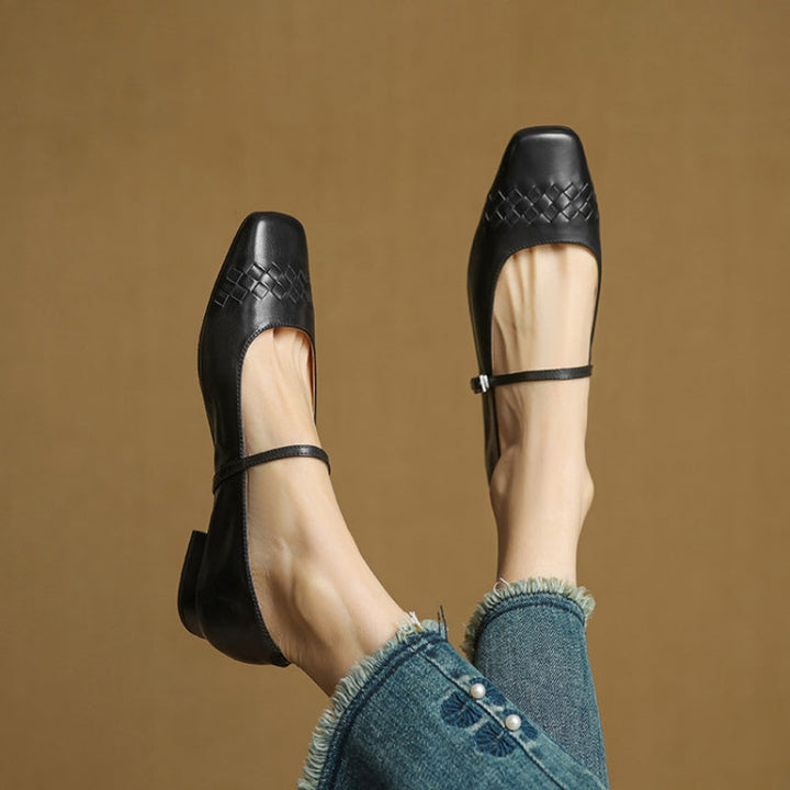 Verity - Square-Toe Mary Jane Flat