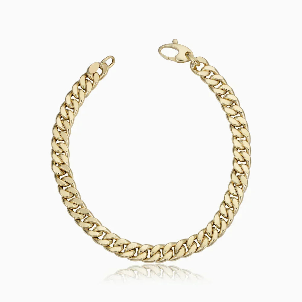 Estate Cuban Classic Gold Bracelet