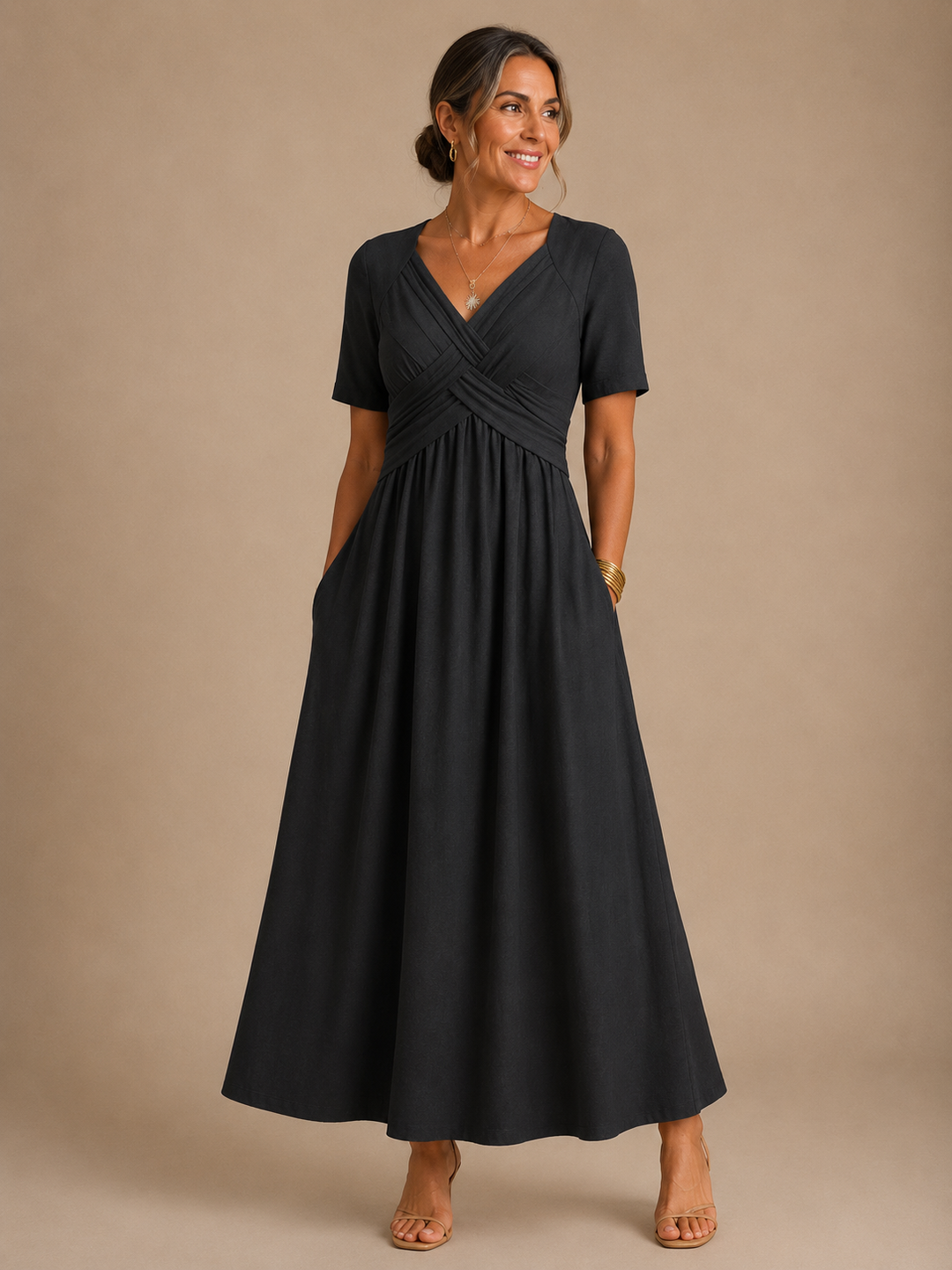Angeli™ -  Elegant Midi Dress