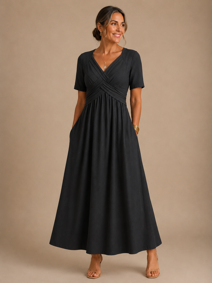 Angeli™ -  Elegant Midi Dress