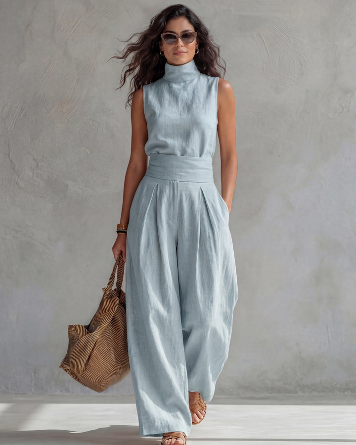Maria - Elegant Wide Leg Pants and Top Set