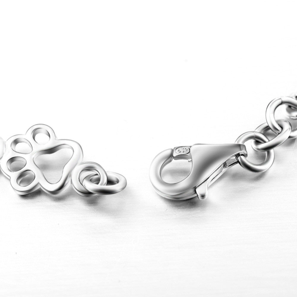 Dog Paw Charm Bracelet