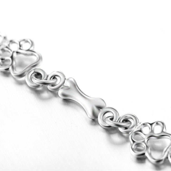 Dog Paw Charm Bracelet