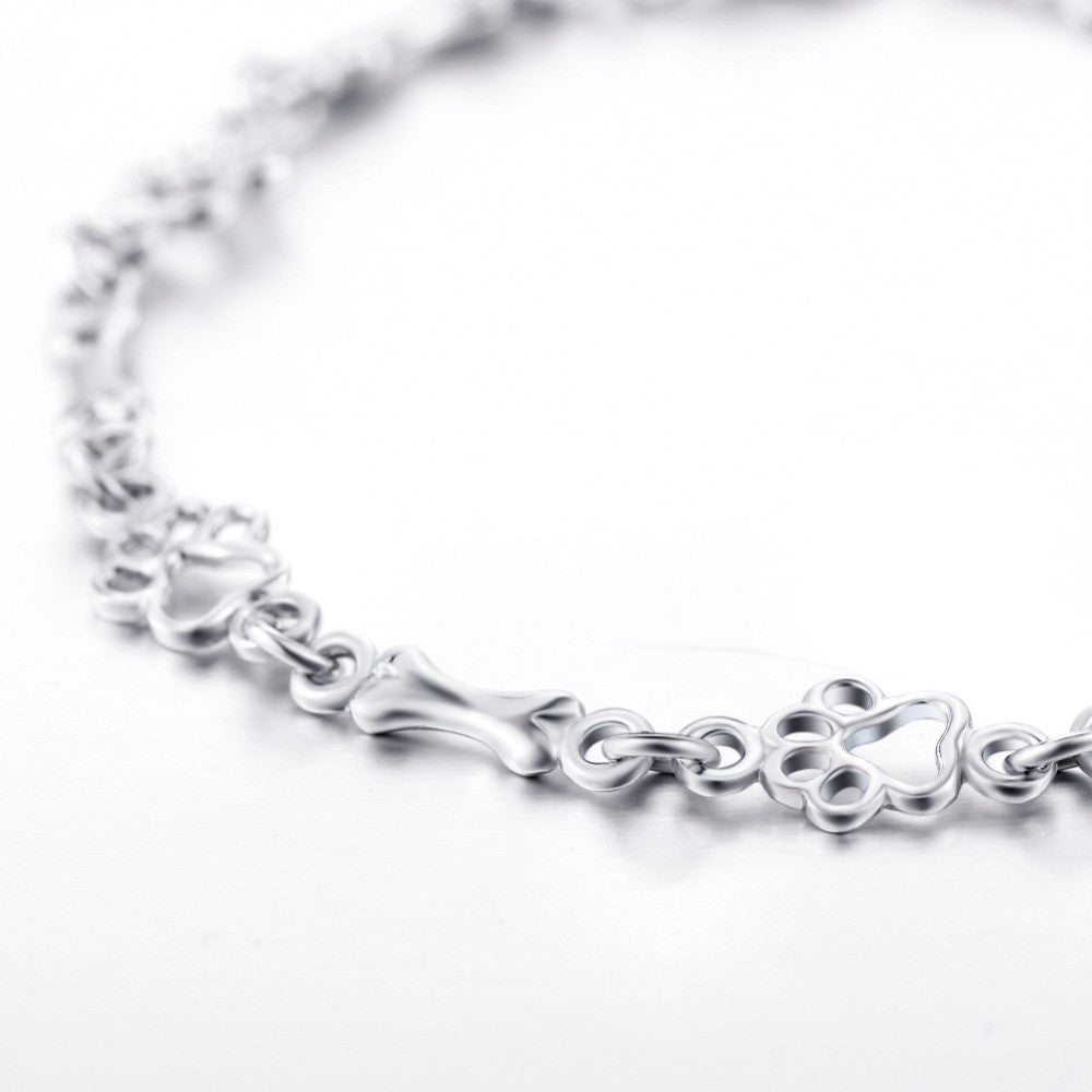 Dog Paw Charm Bracelet