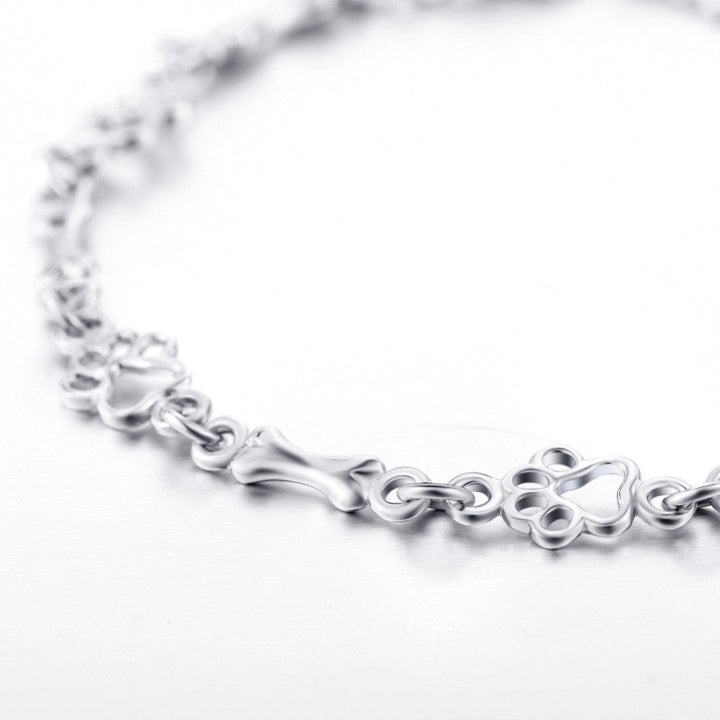 Dog Paw Charm Bracelet