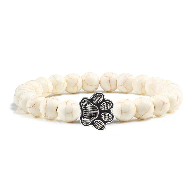 Crystal Paw Beaded Bracelet