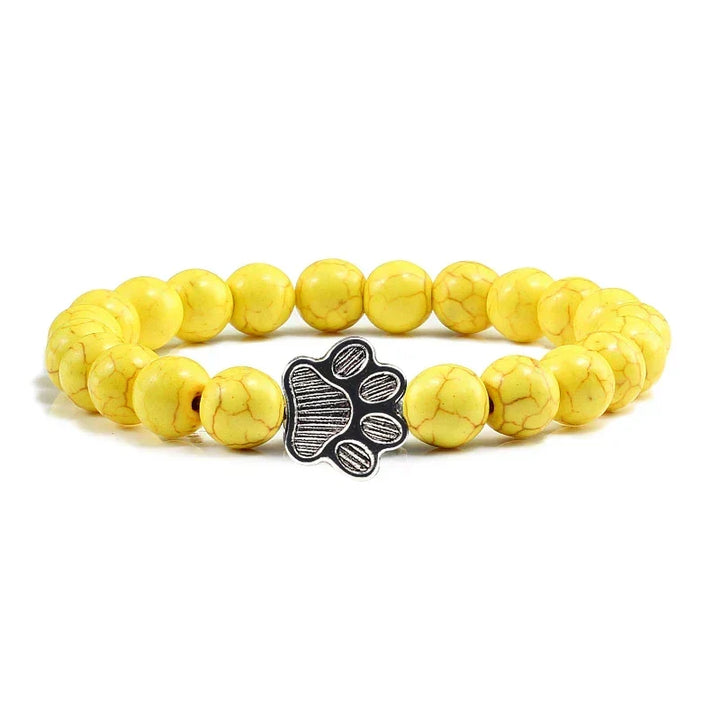 Crystal Paw Beaded Bracelet