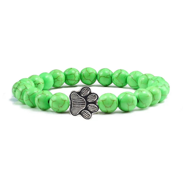 Crystal Paw Beaded Bracelet