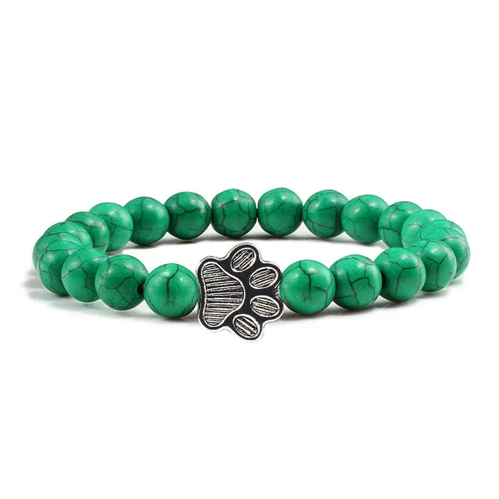 Crystal Paw Beaded Bracelet