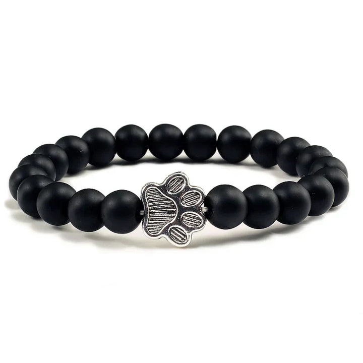 Crystal Paw Beaded Bracelet