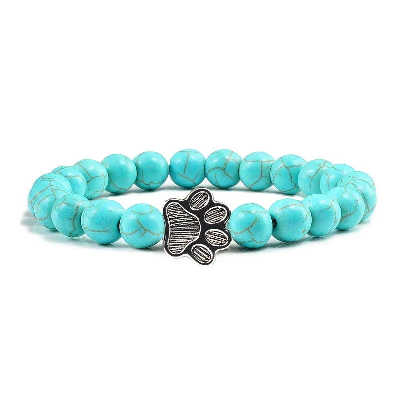 Crystal Paw Beaded Bracelet