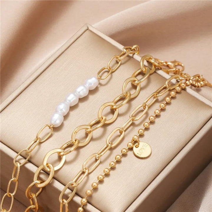 Gold Pearl Bracelet Pack