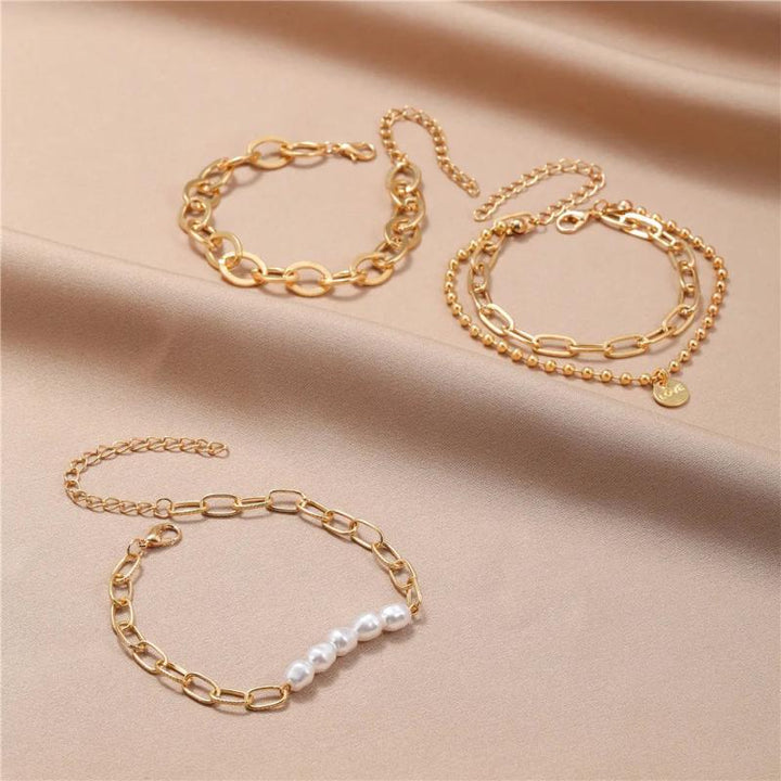 Gold Pearl Bracelet Pack