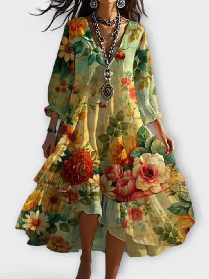Luna - Vestido Floral Vintage