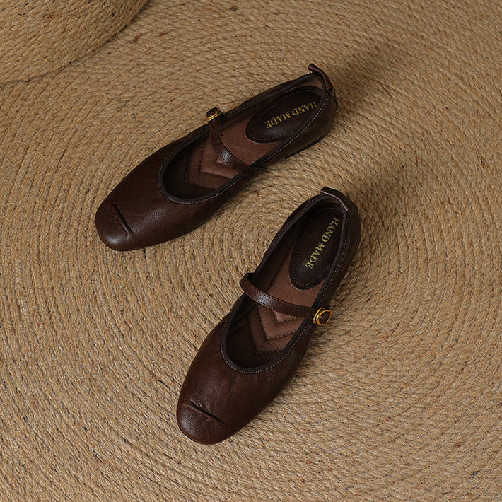 Wani - Leather Flats