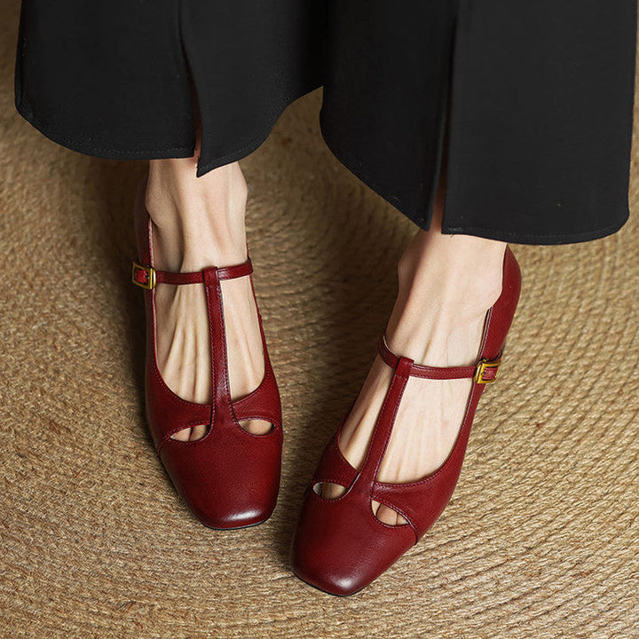 Alysa - Genuine Leather Heels
