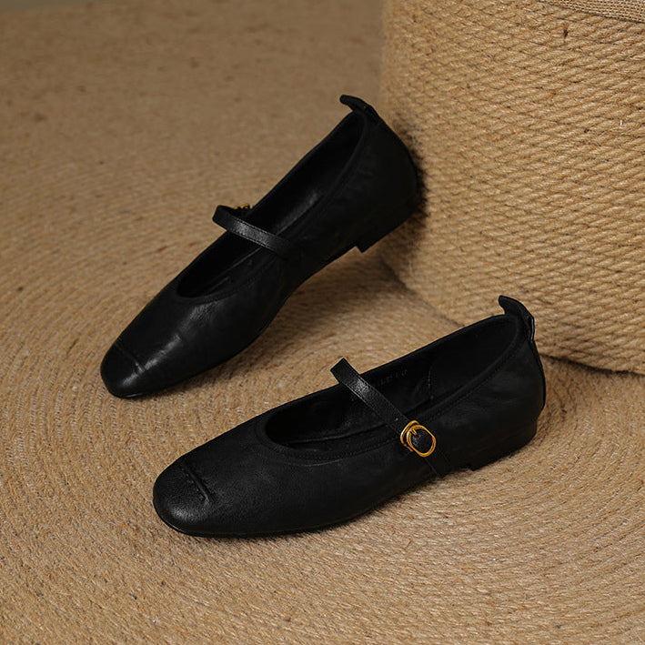 Wani - Leather Flats