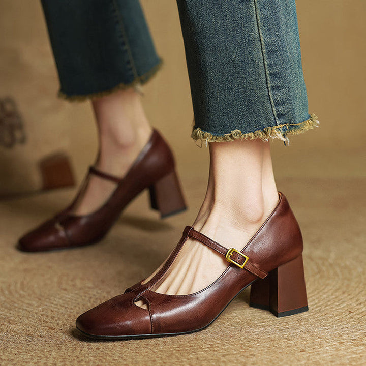 Alysa - Genuine Leather Heels