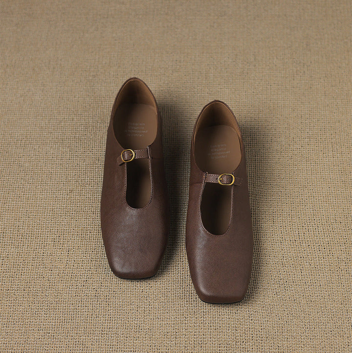 Elspeth - High-Vamp Mary Jane Flat