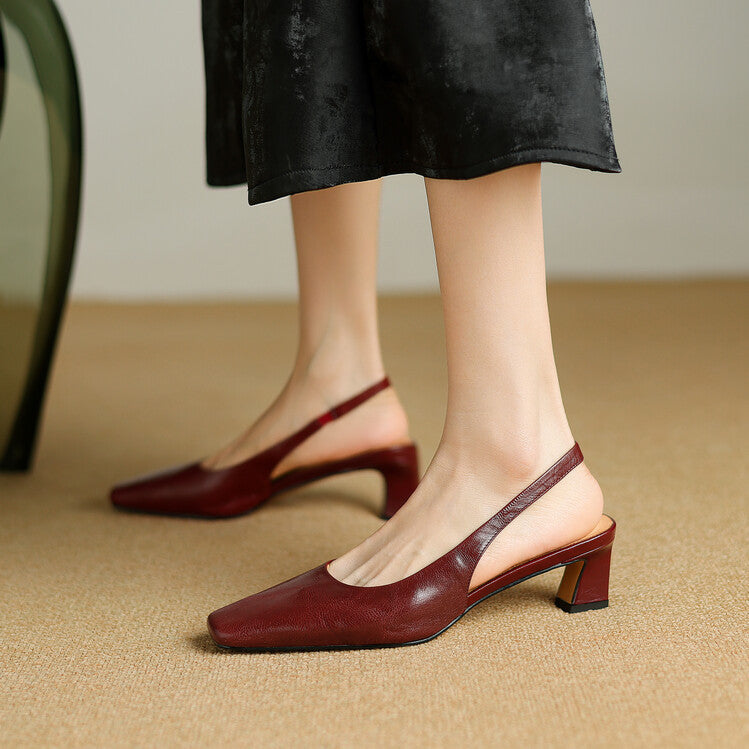 Ersa - Genuine Leather Slingbacks