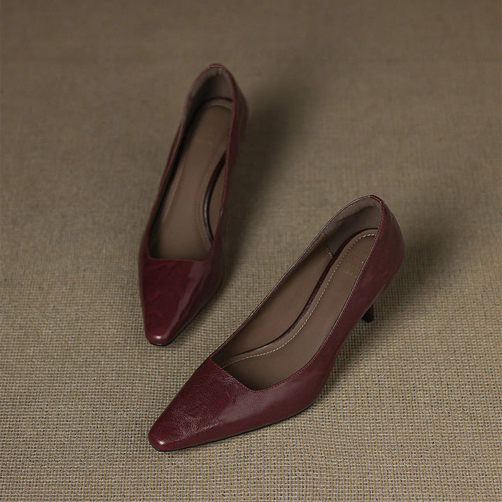 Zala - Genuine Leather Heels