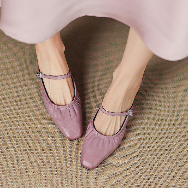 Vanya - Ruched Mary Jane Mule