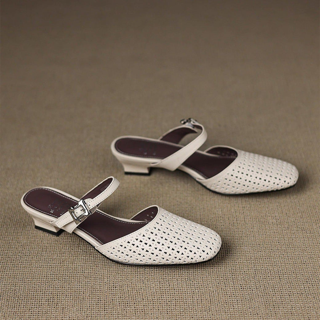 Nilda - Genuine Leather Mules
