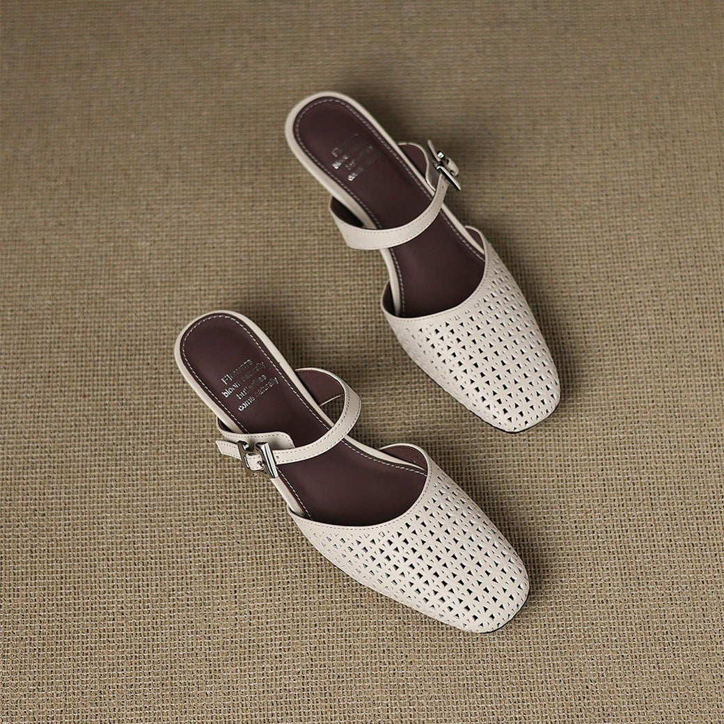 Nilda - Genuine Leather Mules