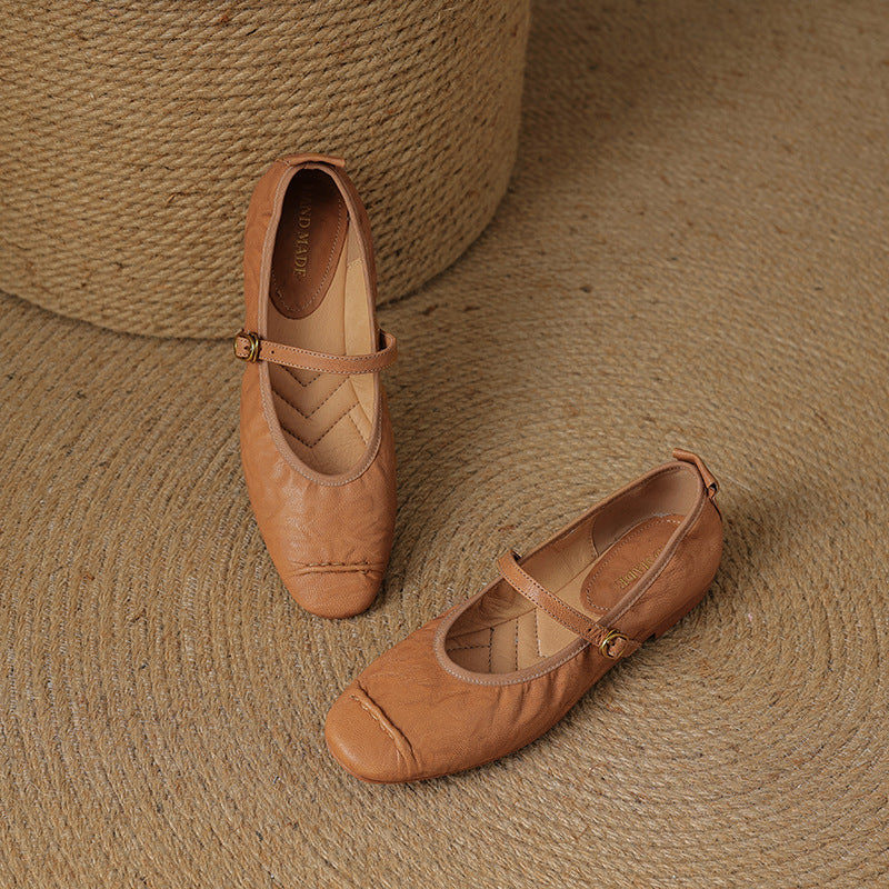 Wani - Leather Flats